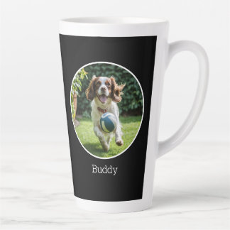 Best Dog Dad Pet Owner Custom Photo Father's Day Latte Mug