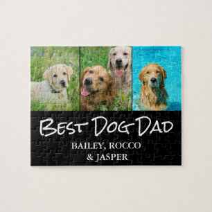 Best Dog Dad Photo Jigsaw Puzzle