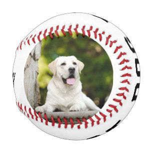 Best Dog Dad Photo Personalized Baseball