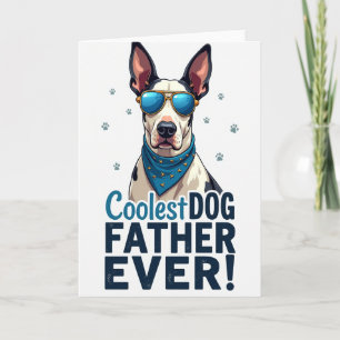 Best Dog Dad Portrait Card