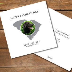 Best Dog Dad South Carolina Photo Father’s Day Holiday Card