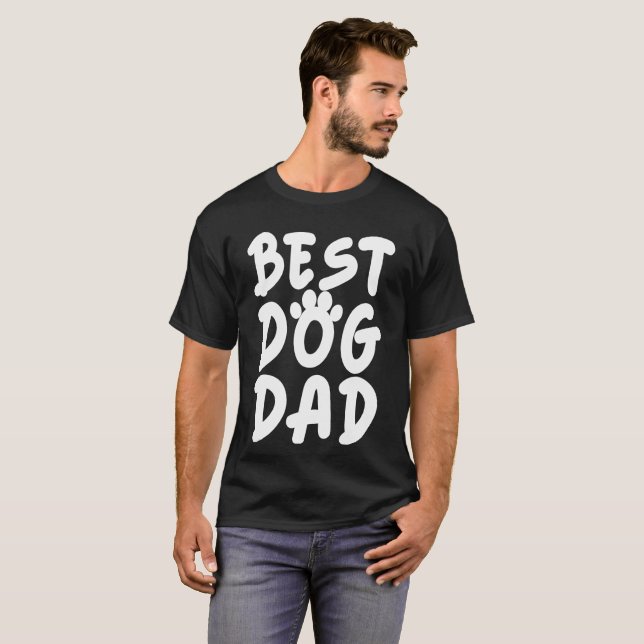 Best Dog Dad T-Shirt (Front Full)