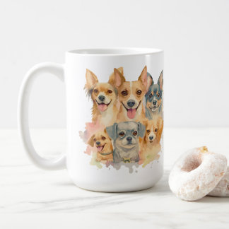 Best Dog Design Tshirt for couple Coffee Mug