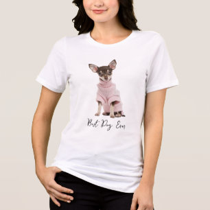 Best Dog Ever Family Dog Photo Tri-Blend Shirt