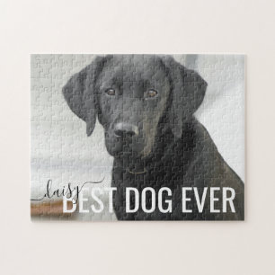 Best Dog Ever Personalised Name Pet Photo Jigsaw Puzzle