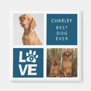 Best Dog Ever Personalised Photo Magnet