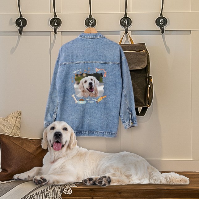 Best Dog Ever Photo Denim Jacket (Creator Uploaded)