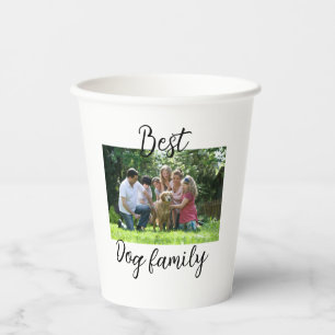 Best dog family mum dad pet animal friend holidayg paper cups