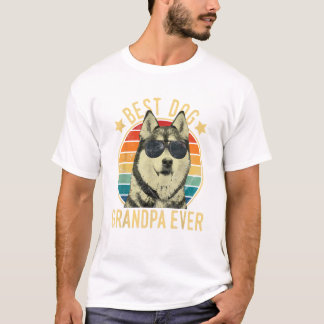 Best Dog Grandpa Ever Siberian T-Shirt