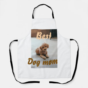 Best dog mom brown puddle pet dog cat mothers day apron