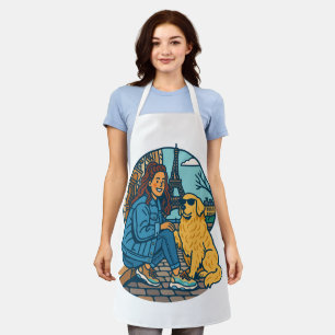 Best Dog Mom Ever in Paris Apron