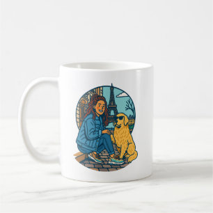 Best Dog Mom Ever in Paris Coffee Mug