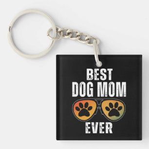 BEST DOG MOM EVER KEY RING