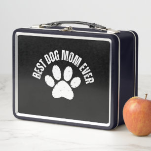 BEST DOG MOM EVER METAL LUNCH BOX