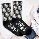Best Dog Mom Ever Personalized Pet Photo Socks<br><div class="desc">Delight the Dog Lover in Your Life Introducing our charming Dog Photo Socks, the perfect gift for the ultimate dog mom! These socks are designed with the dog lover in mind, featuring an adorable all-over pattern that includes your cherished pup's picture and playful paw prints. Features Personalized Design: Transform your...</div>