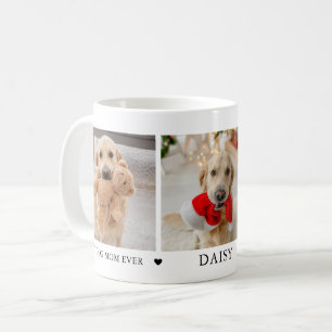 Best Dog Mom Ever Personalized Photo Collage Coffee Mug