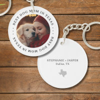 Best Dog Mom in Texas Personalized Photo