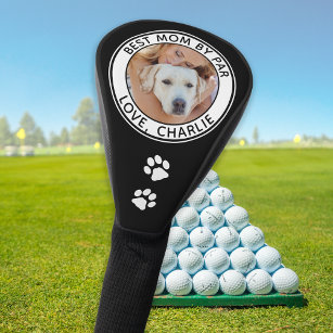 Best DOG MOM Personalised Pet Photo Name Golf Head Cover