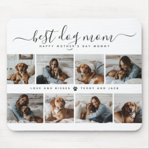 Best Dog Mom: Personalized Dog Photo Mother's Day Mouse Pad