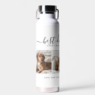 Best Dog Mom: Personalized Dog Photo Mother's Day Water Bottle