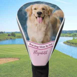 Best dog mom photo template custom pet golf head cover