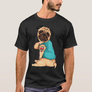 Best Dog Mom Pug Dad Cute Birthday Workout Graphi T-Shirt