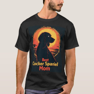 Best Dog Mother Mom - Vintage Cocker Spaniel T-Shi T-Shirt