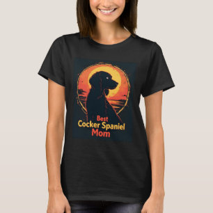 Best Dog Mother Mom - Vintage Cocker Spaniel T-Shi T-Shirt