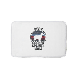 Best Dog Mother Mum - Vintage Cocker Spaniel Bath Mat