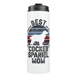 Best Dog Mother Mum - Vintage Cocker Spaniel Thermal Tumbler
