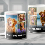 Best Dog Mum 8 Photo Collage Coffee Mug<br><div class="desc">Personalised Best Dog Mum Ever 8 Photo Collage Coffee Mug. This custom mug is the perfect gift for the proud dog mum in your life, celebrating her special bond with her furry friend(s). Featuring a collage of eight treasured photos, this mug captures favourite moments for a heartwarming reminder with each...</div>