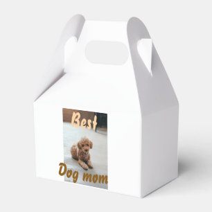 Best dog mum brown puddle pet dog cat mothers day  favour box