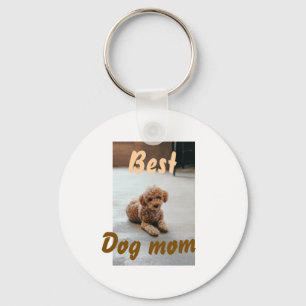 Best dog mum brown puddle pet dog cat mothers day key ring