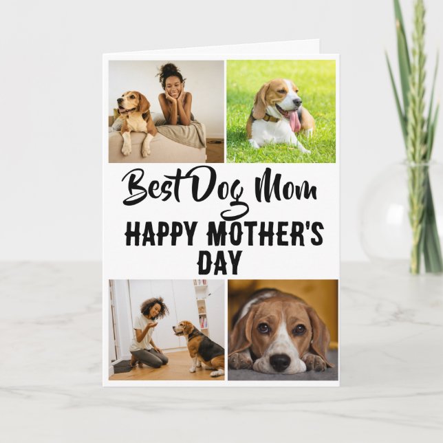 Best Dog Mum...Custom Mother's Day Card (Front)