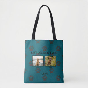 Best Dog Mum/Dad etc. Paw Prints Tote Bag