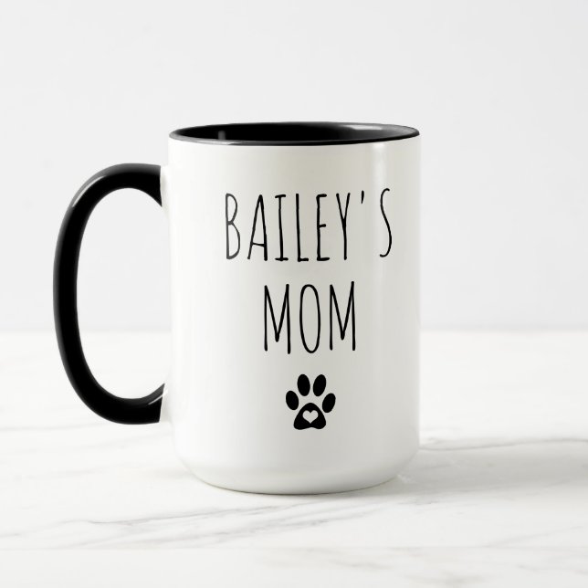 Best Dog Mum Dog Lovers Owners Funny Women Men Mug (Left)