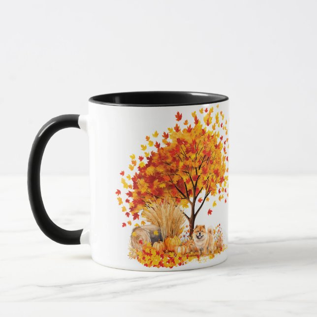 Best Dog Mum Ever Autumn, Chow Chow Mug (Left)