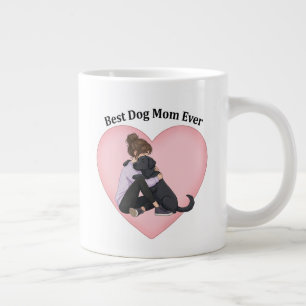 Best Dog Mum Ever Black Lab Large Coffee Mug