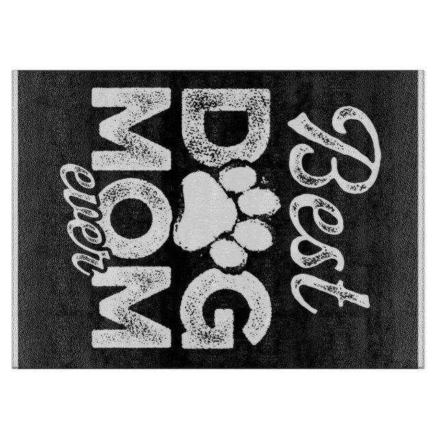Best Dog Mum Ever Blanket Cutting Board (Front)