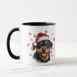 Best Dog Mum Ever Christmas Rottweiler Dog Mug