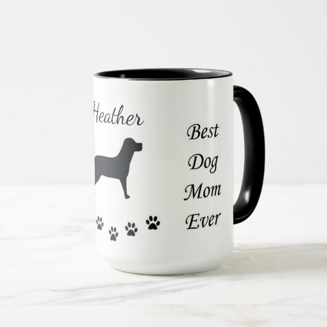 Best dog mum ever coffee mug (Front Right)