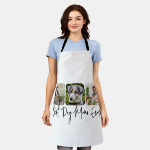 Best Dog Mum Ever - Custom 3-Photo Collage Apron