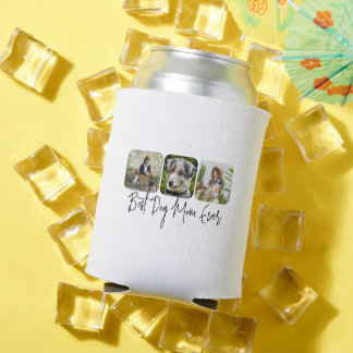Best Dog Mum Ever - Custom 3-Photo Collage Can Cooler