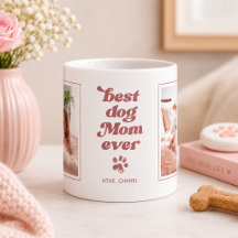 Best Dog Mum Ever | Custom Photo Blush Pink