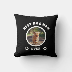 Best Dog Mum Ever Custom Photo Personalised Cushion