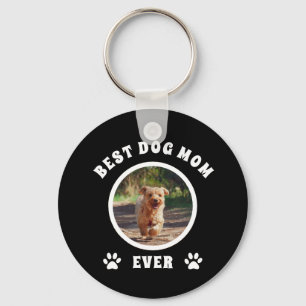 Best Dog Mum Ever Custom Photo Personalised Key Ring