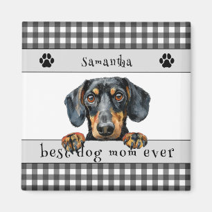 Best Dog Mum Ever Dachshund Custom  Magnet