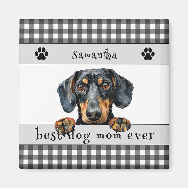 Best Dog Mum Ever Dachshund Custom  Magnet (Front)