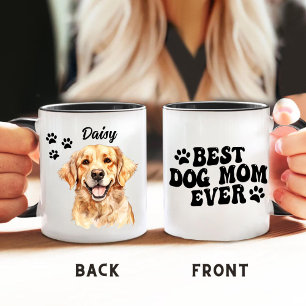 Best Dog Mum Ever Golden Retriever Personalised Mug
