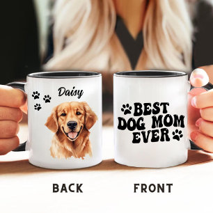Best Dog Mum Ever Golden Retriever Personalised Mug